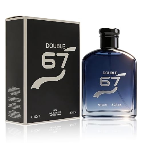 Image of AFLUXE Double 67 Eau de Toilette for Men, Long Lasting Woody Aromatic Fruity Cologne, Fresh Mens Fragrance, 3.3 fl oz (100 ml)