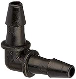 Eldon James L0-6BN Black Nylon Equal 90 Degree Elbow, 3/8