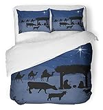 Juego de funda nórdica de 3 piezas de tela de microfibra ce