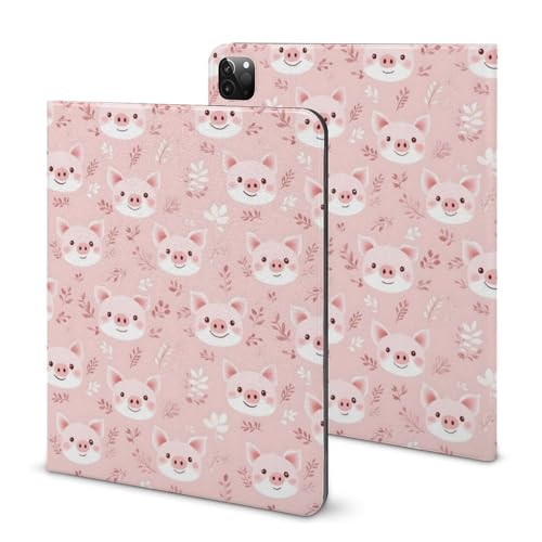 Coque iPad Pro 11 cochon rose, l'étui mignon idéal pour vos cours et le bureau
