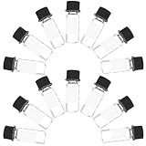 JOINPAYA 100 Stück 2ml Chromatographie Vials mit Schraubverschluss aus Glas 8 425 Gewinde Tropfsicher für Labor und Hautpflegeproben
