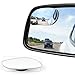 LivTee Blind Spot Mirrors, HD Glass Frameless Convex Rear View Mirrors, Wide Angle Adjustable Stick for Side Mirror, Automotive Exterior Accessories for Car, SUV & Trucks, Pack of 2