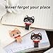 3pcs Magnetic Leather Bookmarks, Cute Cat Magnet Book Mark Kitten Clip for Reading Lovely Gifts for Women Teachers Students Reading Lovers