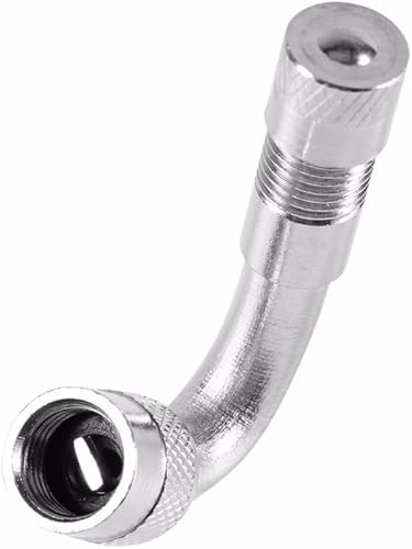 Miniatura 6 de Paquete de 6 extensores de vástago de válvula, extensión de válvula de neumático de 45 grados, 90 grados, 135 grados, compatible con ruedas duales,