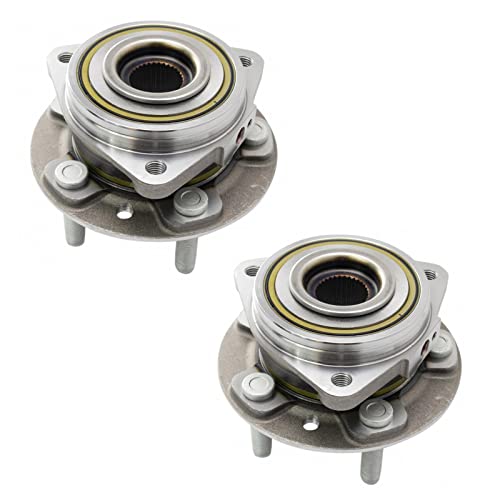 Image of TRQ 2 Piece Front Wheel Bearing & Hub Assembly Set for 2020-2023 Jeep Gladiator 2018-2023 Wrangler