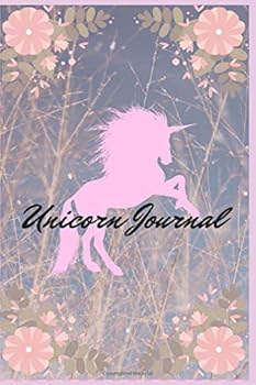 Unicorn Journal : Journal and Notebook for Girls -Lined Cover-claire- Composition Size (6 X9 ) with 120 Lined Pages, with Unicorn Illustration, Gift Idea