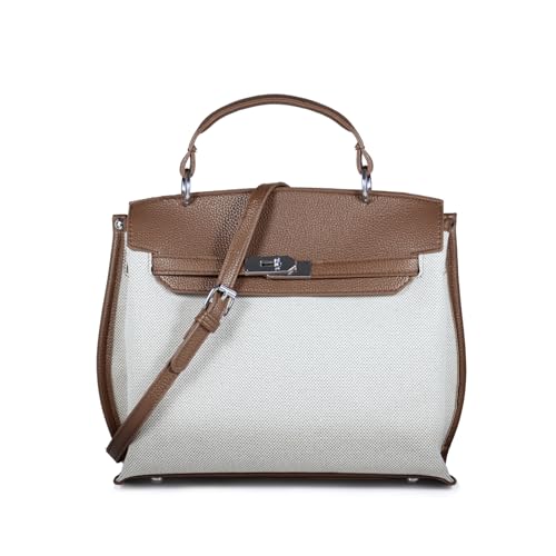 Cartiobeaty Women Top Handle Satchel Purse Handbag Designer Crossbody Tote Bag Trendy Canvas Shoulder Bag With 2 Detachable Straps cover