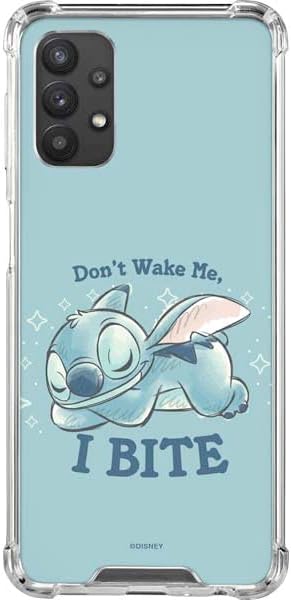Skinit Clear Phone Case Compatible with Galaxy A32 5G - Officially Licensed Disney Lilo and Stitch Stitch and Angel Design