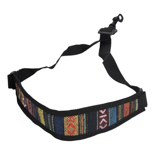 Tiardey Saxophone Neck Strap Adjustable Soft Neck Strap with Hook for Alto Tenor Soprano Saxophone, Multicolor - Image 2