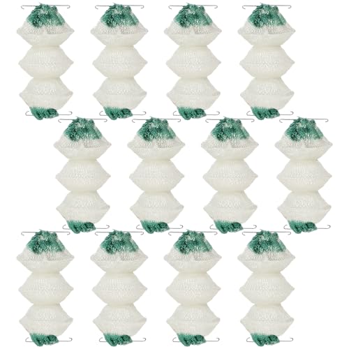 Piriuuo 12 Pcs Lantern Mantles Gas Lantern Mantles 3-Layer Gas Lamp Mantles Propane Lantern Mantles Accordion Shape Lantern Parts, #95 Insta-Clip
