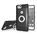 Newseego Compatible Google Pixel 2 Case with Armor Dual Layer 2 in 1 with Extreme Heavy Duty Protection and Finger Ring Holder Kickstand Fit Magnetic Car Mount for Google Pixel 2-Black