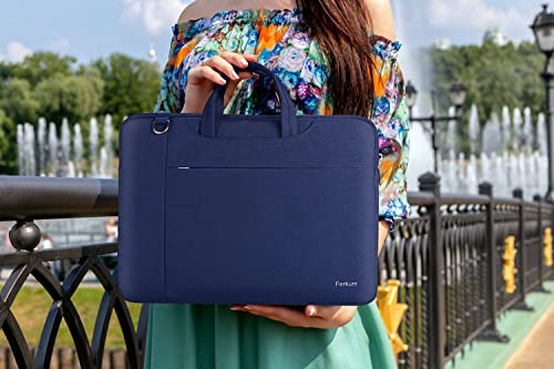Ferkurn Laptop Bag 17 17.3 inch Women Men Computer Sleeve Case with Shoulder Strap for HP Envy Pavilion/Dell Inspiron/Thinkpad/ASUS TUF Vivobook/MSI/MacBook/Acer, Waterproof Slim Briefcase with Handle