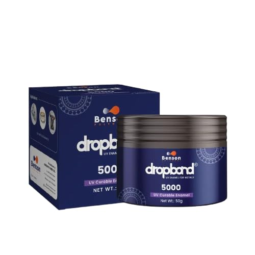Image of Dropbond UV Enamel 5000 | for Metal, Gold, Silver & Artificial Jewellery for Bangles, Rings, Large Pin, Ribbons, Medals, Buttons etc. Cured Under UV Lights. 5g (Red)