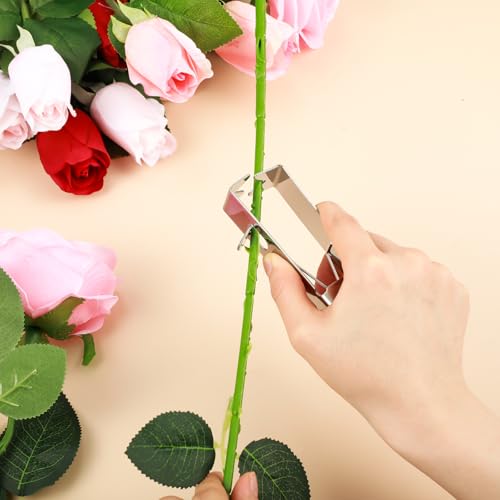 Herramienta limpiaespinas para rosas Gisafai plateada miniatura 4