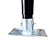 NBJINGYI Trailer Jack Foot Plate 2000LBS Capacity with Pin Base for A-Frame Boat RV Camper Removable Fits 2