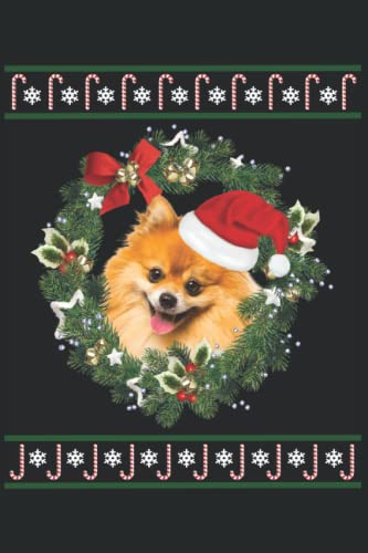 Merry Christmas - Pomeranian - Notebook - Gift for dog fans