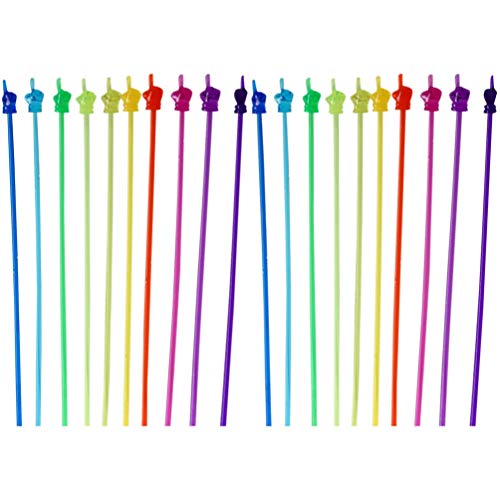 NUOBESTY 20 ponteiros de leitura de resina, ponteiros, ponteiros, palitos de ensino, palitos colorid