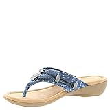 Minnetonka Silverthorne Thong Womens Sandal 10 BM US BlueTie Dye