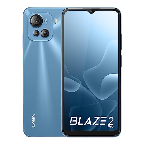 Image of Lava Blaze 2 Pro (8 GB RAM, 128GB UFS Storage) - Swag Blue|50 MP AI Triple Camera |18W Fast Charger| 6.5 inch(16.5cm) Display with 5000 mAh Battery| Upto 16GB Expandable RAM
