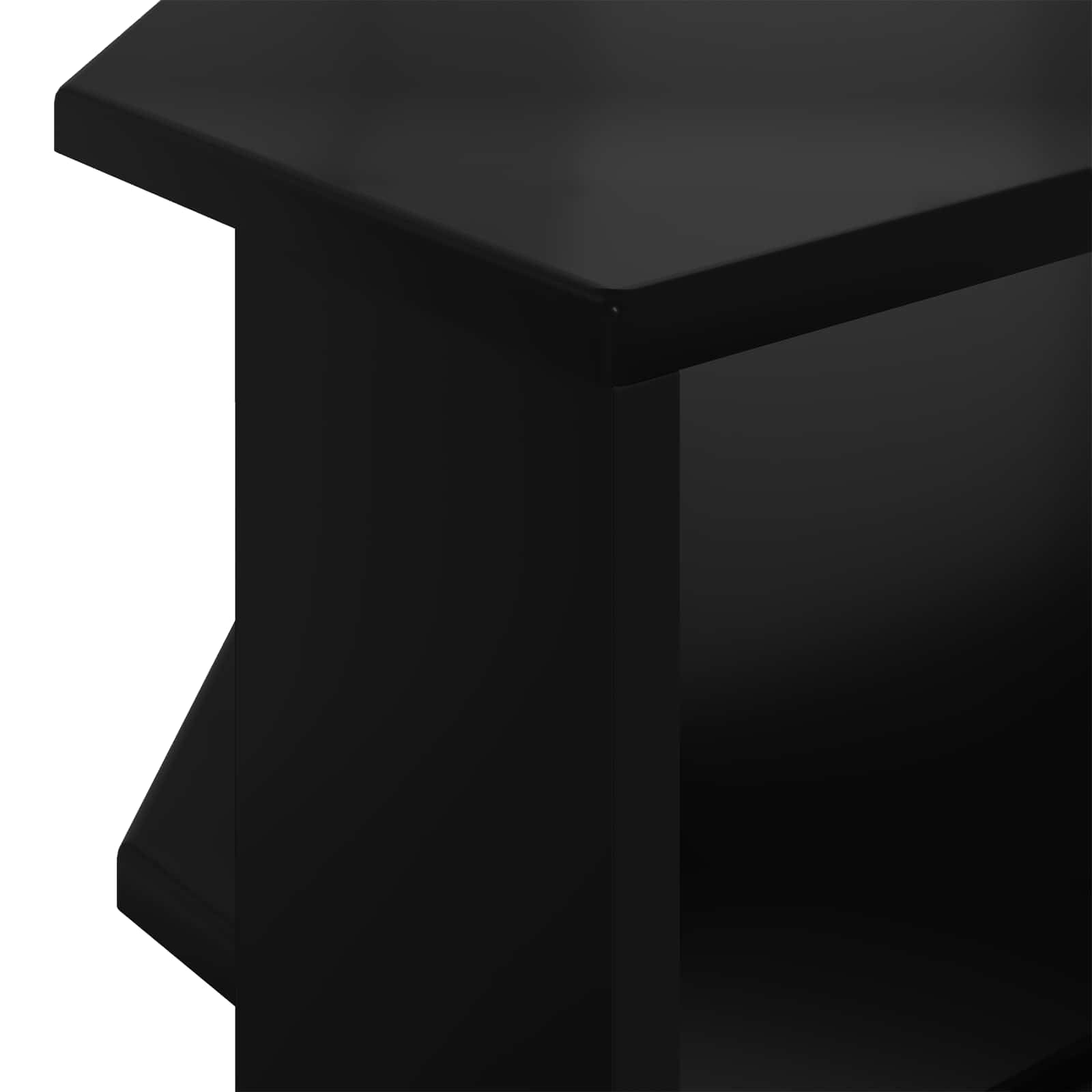vidaXL EckTVSchrank Schwarz 102x40,5x45cm Holzwerkstoff, Stylisches Wohnzimmer, moderner rechteckiger TV-Schrank, robuster Medienkonsole für Unterhaltung