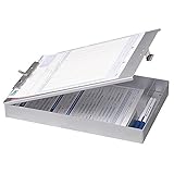 OfficemateOIC Aluminum Forms Storage Clipboard, 8.5 x 12 Inch (83200)
