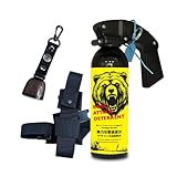 【プロ仕様｜現場・林業対応】熊撃退スプレー470ml＋熊鈴セット｜ヒグマ対応・最大7長距離噴射・ホルスター付｜北海道 熊対策 登山 キャンプ 日本語説明書 Mr.Pepper Bear