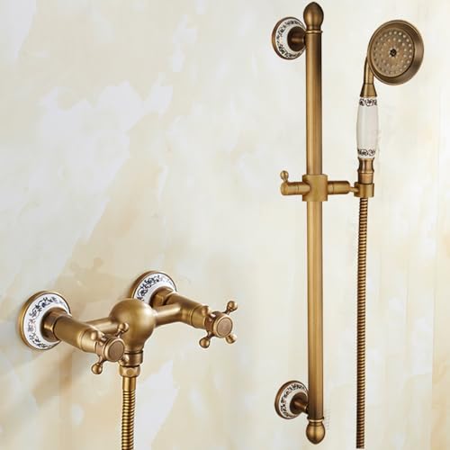 Ensemble de douche de levage en cuivre pour remplacer un vieux robinet de baignoire