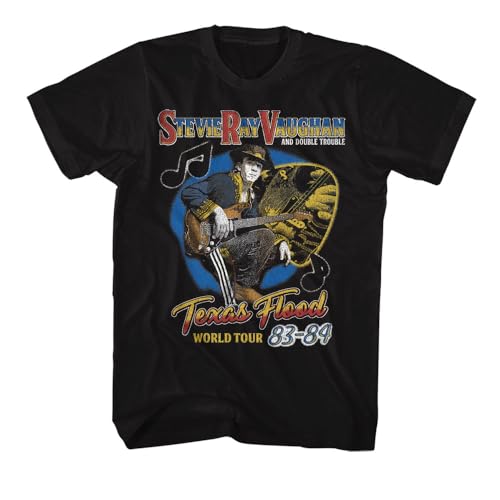 Amazon.com: Stevie Ray Vaughan Texas Flood World Tour Adult Short