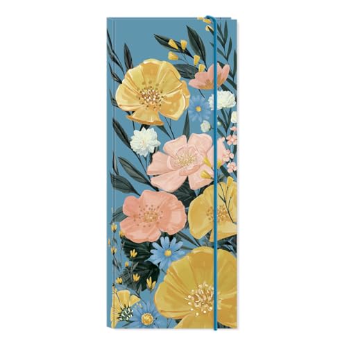 Image of Punch Studio Spring Garden, Hardcover Notefolio With Bungee, 40 Pages With Sticky Notepads (50483)