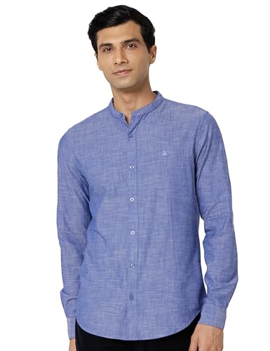 Image of United Colors of Benetton Men's Cotton Slim Fit Shirt