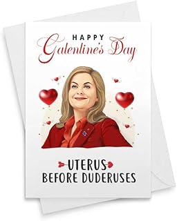Funny Leslie Galentine Card - Romantic Card, Cute Love Card, Funny Valentines Day, Greeting Card, Love Greeting, Funny Love Card, Ron Swanson [00426]