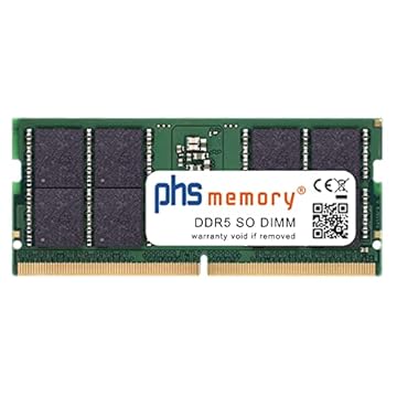 PHS-memory 64GB RAM modulo Compatibile con dell Alienware 16X Aurora AC16251 DDR5 SO DIMM 5600MHz PC5-44800S