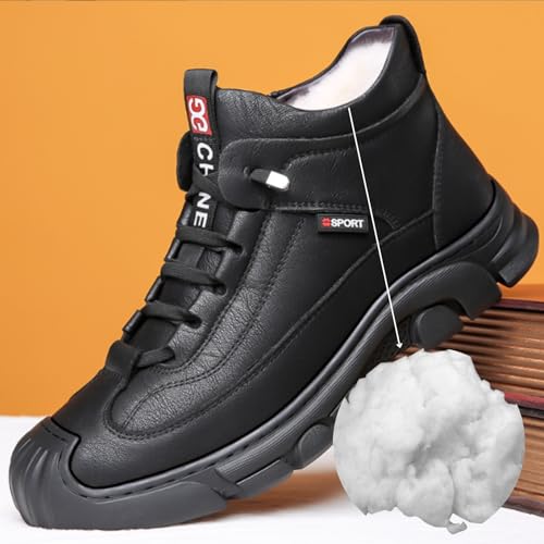 Jeef Men's Winter Ortho Shoes Warm Non-Slip Snow Boots Fur Lined Hiking Boot Casual Waterproof Trekking Shoes2