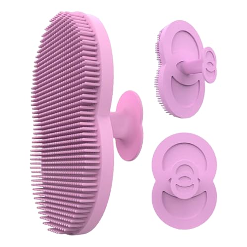 Limpiador Facial de Silicona - Cepillo Exfoliante para Ducha,Accesorio de Baño Exfoliante y Masajeador para Hombre y Mujer Viaje, Manual para Rostro