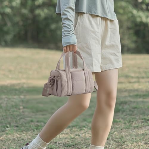 Small Duffle Bag Women’s Gym Bag, Mini Workout Crossbody Bag with Detachable Strap Yoga Sports Bag Tote for Fitness Travel4