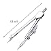 Student Drawing Compass Math Geometry Tools (5 pcs-Compass-Silver)