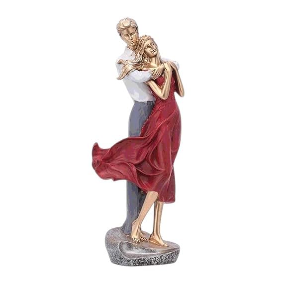 Handicrafts Romentic Love Couple Statue for Couples Gift for Home décor, (MulticolorTrend & Trove Art -15.5in)-image-44