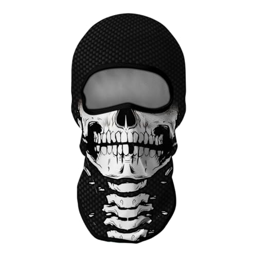 Image of Skull Full ski Mask, 3D Balaclava, UV Sun Protection,Motorcycle /Ski /Scarf /Cycling /Fishing for Men