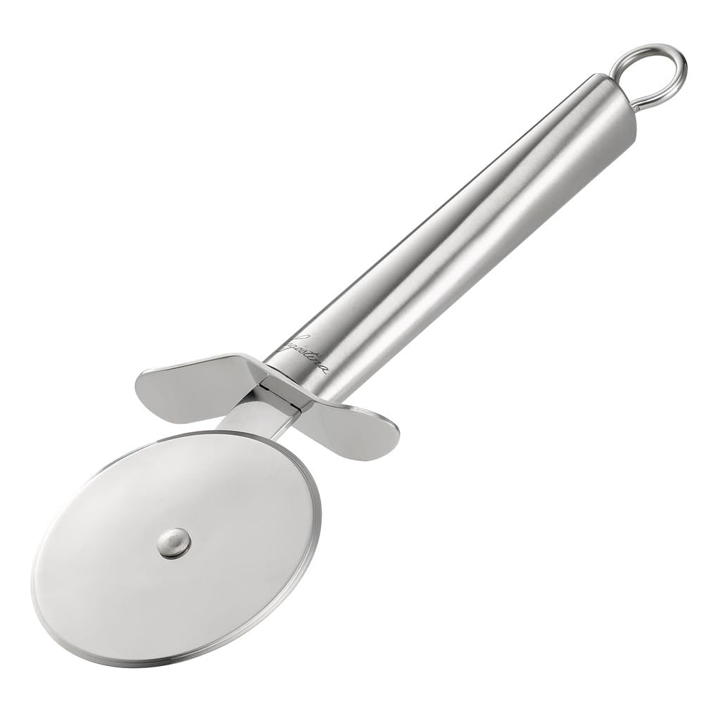 Rotella Tagliapizza, Acciaio Inox, Diametro 10 Cm E Lunghezza 240 Mm