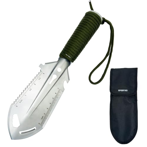 Small Camping Shovel, 9 in 1 Mini Hand Shovel, Portable Backpacki...