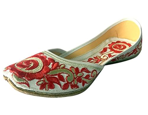 Women's Phulkari Punjabi Jutti Khussa Shoes Ethnic Shoes Ballet Shoes Ballerina
