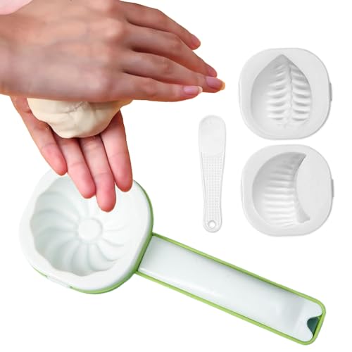 Molde Baozi – Molde para raviolis antiadherente 21,5 x 9 x 4 cm | Herramienta fácil de desmoldar para pasteles Bao Empanadas Mooncakes | Cocina Casa Apartamento Fiestas Creativo Duradero