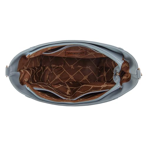 Image of Wrangler Large Crossbody Bag for Women Vegan Leather Cross Body Purse with Guitar Strap