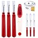 Produktbild LUTER 8 PCS Nähen Nahttrenner Kit - 3 Nahttrenner Großer Griff 7 mm + 3 Nahttrenner Auftrenner 13 mm, 1 Nähschere, 1 Maßband 150 cm - Rot