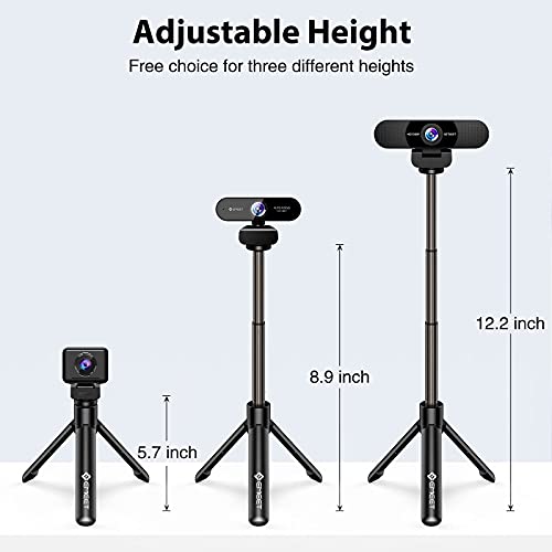 3 In 1 Webcam With Tripod & Privacy Cover, Emeet C980 Pro Webcam With Microphone, 2 Speakers & 4 Built-In Noise Reduction Mic-Arrays, 1080P Webcam For Video Conferencing, Adjustable Height Mini Tripod #TOP5
