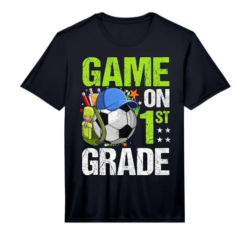 Game On 1st Grade Soccer Back to School Boy Girl Kids Gift Performance T-Shirt