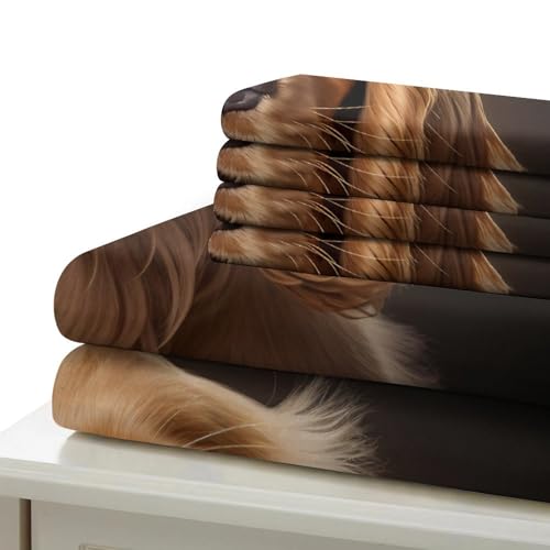 Linge de lit durable imprimé 3D Cocker Spaniel en microfibre douce 220x240 - 7