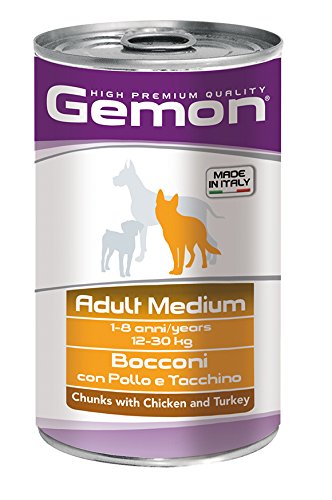 all4pets Gemon Chunks Adult Medium with Chicken and Turkey (1250 Gms)