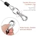 Chew Proof Hundeleine, Widerstandsfähigem Metall Seil Leine, Kaubeständige Edelstahl Metall-Hundekettenleine mit Gepolstertem Griff für Kleine Mittel Große Hunde, 200CM(Orange)