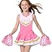 KAKALVER Cheerleader Costume for Girls Toddler Cheerleader Outfit Baby Cheerleading Costume for Kids 1-10 Years